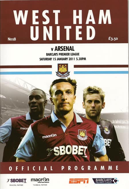 West Ham United FC v Arsenal FC